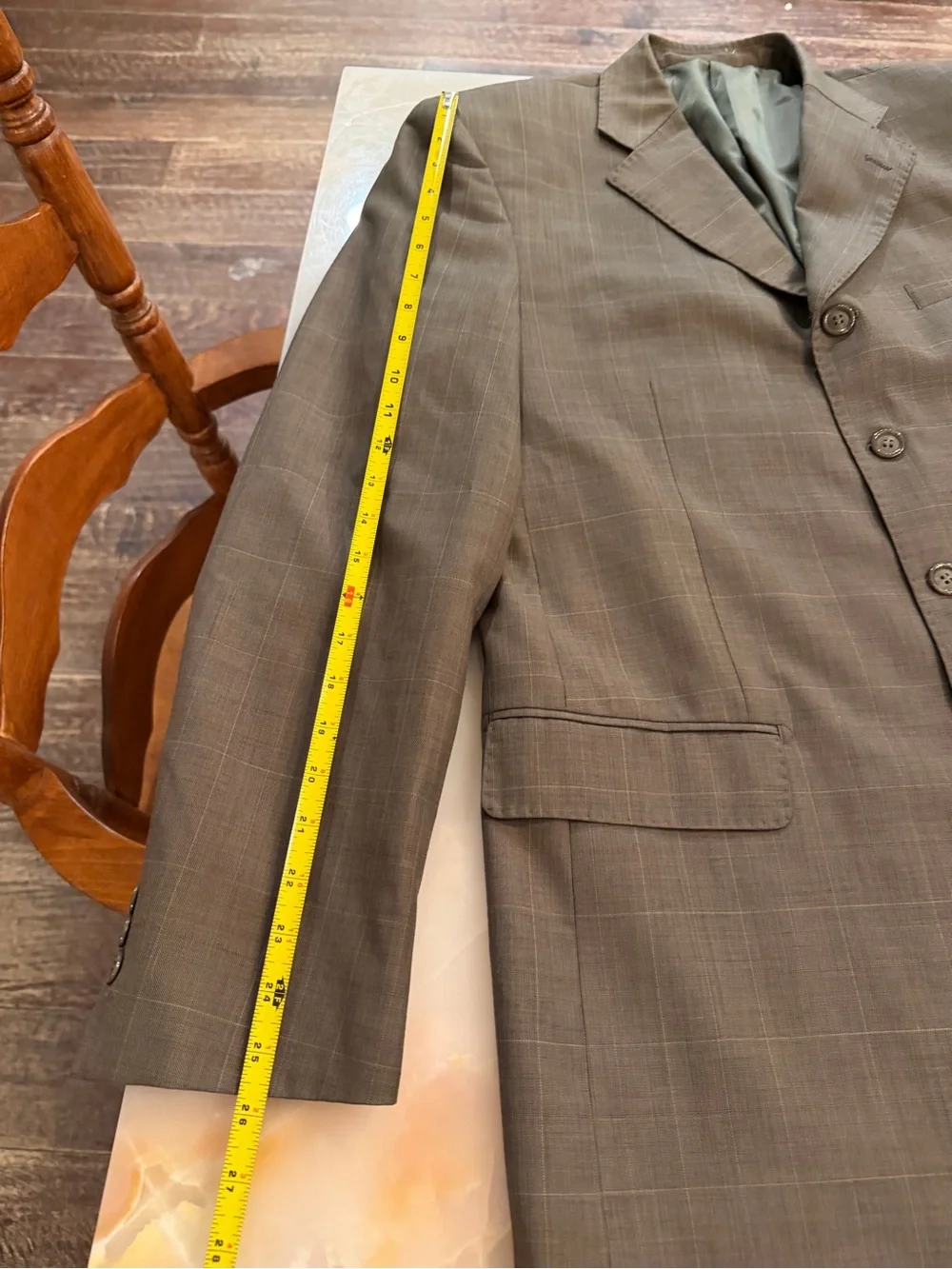 Men's Lightweight Gray Plaid Shirt Jacket